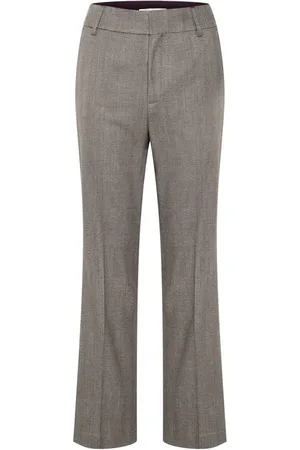 INWEAR Wide Trousers, female, , 3XL, Bootcut Pant with Pressed Crease