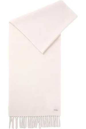 HUGO BOSS Winter Scarves, female, , ONE SIZE, Elegant Twill Wool Scarf with Fringes
