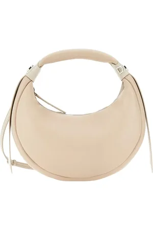 Hogan Handbags, female, , ONE SIZE, Ivory Leather Hobo Handbag