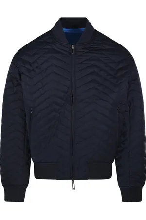 Emporio Armani Bomber Jackets, male, , S, Navy Blouson Jacket