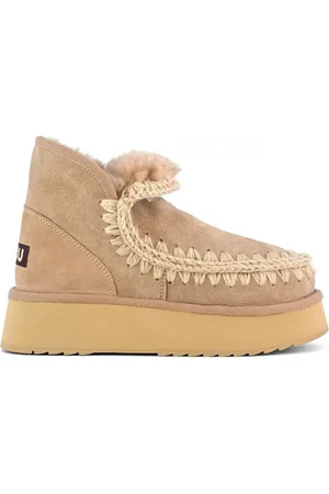 Mou Winter Boots, female, , 6 UK, Platform Boots with Wool Stitching