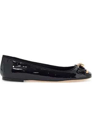 VERSACE Ballerinas, female, , 8 UK, Bow Ballet Flats with Medusa Detailing