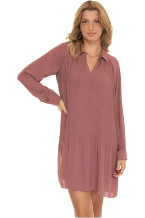Liu Jo Knitted Dresses, female, , L, Chic Pleated Dress with Appliqué