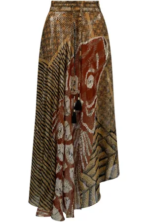 Mes Demoiselles Ladida Skirt Parisian Asymmetric Golden Thread