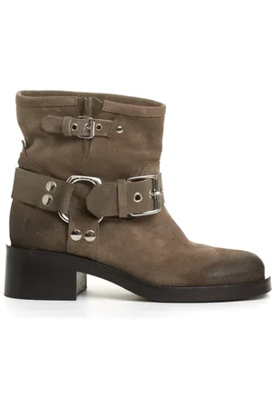 Strategia Biker Suede Ankle Boots