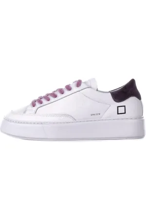 D.A.T.E. Sneakers, female, , 7 UK, Leather Trainers Logo Side