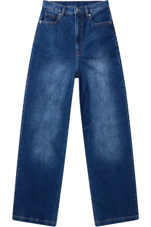 Munthe Straight Jeans, female, , L, Classic Indigo Wide Leg Jeans