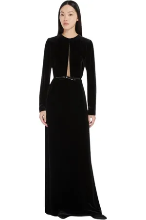 Max Mara Party Dresses, female, , XS, Velvet Long Dress - Array