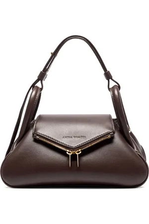 Amina Muaddi Handbags, female, , ONE SIZE, Gem Coffee Shoulder Bag
