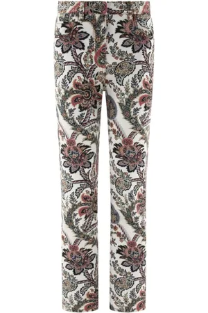 Etro Slim-fit Trousers, female, , W27, Paisley Print Denim Trousers
