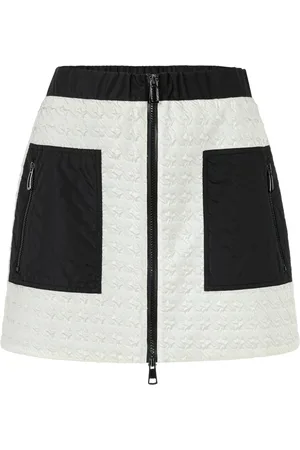 Marc Cain Short Skirts, female, , S, Padded Mini Skirt with Houndstooth Pattern