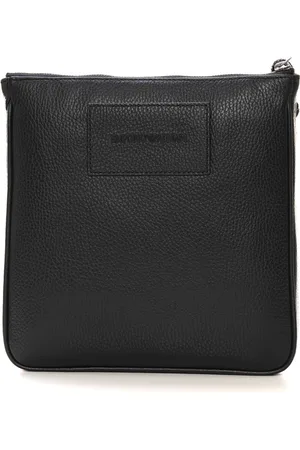 Emporio Armani Cross Body Bags, male, , ONE SIZE, Leather Shoulder Bag with Adjustable Strap