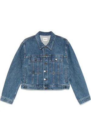 Khaite Denim Jackets, female, , M, Denim Coat with Button Fastening