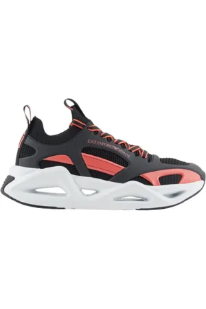 EA7 And Red Sneaker with Mesh and Thermoplastic Inserts
