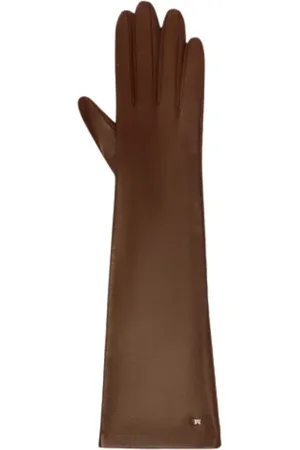 Max Mara Gloves, female, , 8 IN, Nappa Leather Monogram Gloves
