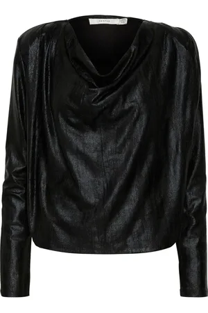 Gestuz Draped Long Sleeve Blouse
