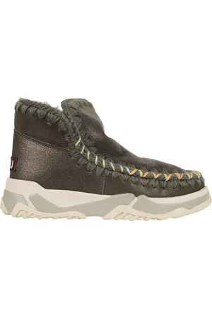 Mou Winter Boots, female, , 8 UK, Stylish Eskimo Trainer Overstitching Shoes