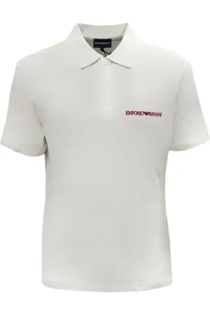 Emporio Armani Polo Shirts, male, , L, Short Sleeve Polo Shirt with Logo Print