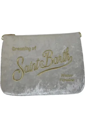 MC2 SAINT BARTH Velvet Ivory Trousse Bag