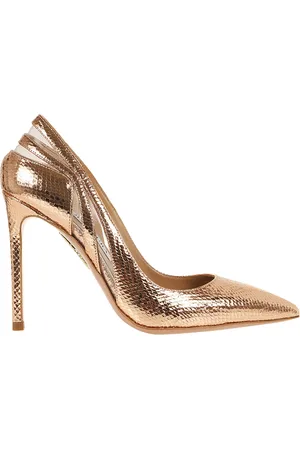 Aquazzura Pumps, female, , 3 1/2 UK, Metallic Pumps for Women Elegant Style