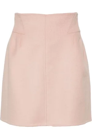 ERMANNO SCERVINO Short Skirts, female, , M, Blush Wool A-Line Skirt