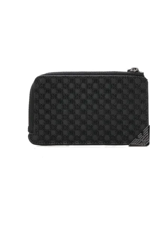 Emporio Armani Wallets & Cardholders, male, , ONE SIZE, Leather Wallet with Zip Lock Compartment