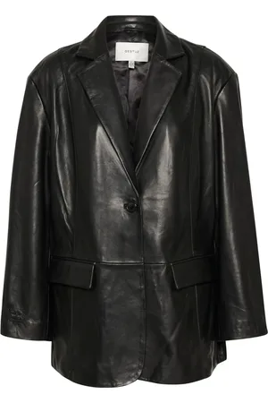 Gestuz Leather Blazer Jacket
