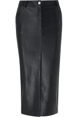 Pinko Leather Skirts, female, , L, Faux Leather Skirt Chic Style
