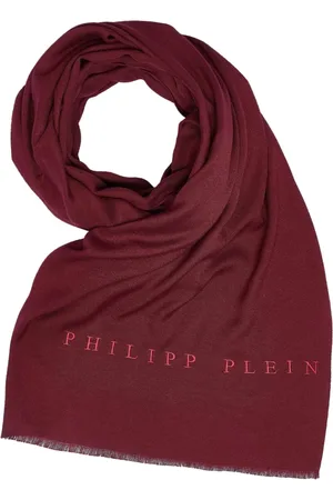 Philipp Plein Scarves, female, , ONE SIZE, Scarf Neckcloth Shawl with Embroidered Logo