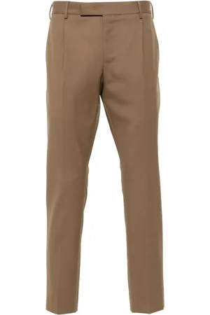 PT Torino Suit Trousers, male, , S, Sartorial Wool Tobacco Trousers