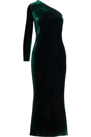 Ralph Lauren Velvet one-shoulder dress