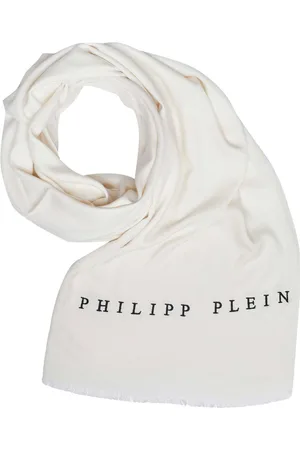 Philipp Plein Watches, female, , ONE SIZE, Scarf Neckcloth Shawl with Embroidered Logo