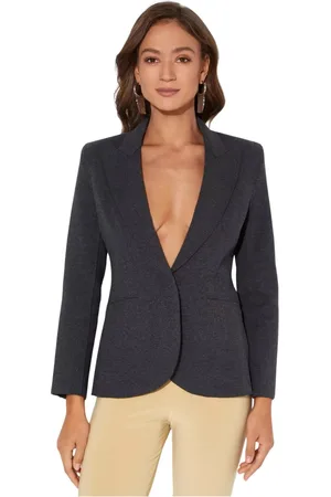 Norma Kamali Blazers, female, , XS, Dark Grey Blazer Slim Fit