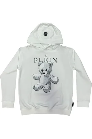 Philipp Plein Sweatshirts, unisex, , 10 Y, Hoodie with Teddy Bear Logo