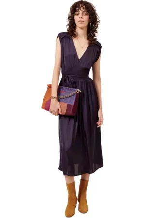 Sessun Midi Dresses, female, , M, Cinched Long Dress Lavinia