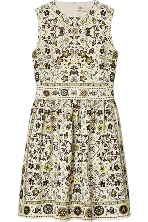 Tory Burch Summer Dresses, female, , M, Patterned Mini Dress with Open Shoulders