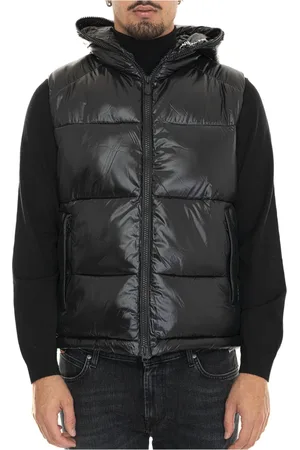 save the duck Quilted Hooded Dexter Vest with Glossy Effect