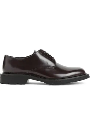 Saint Laurent Business Shoes, male, , 10 1/2 UK, Dark Wine Army Derby Shoes