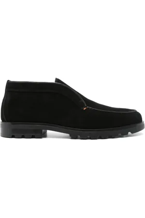 santoni Shearling Lined Chunky Boots