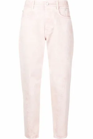 Stella McCartney Cropped Jeans, female, , W27, Faded Cropped Denim Jeans