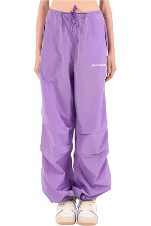 hinnominate Sweatpants, female, , XS, Cargo nylon Trousers with drawstring waist