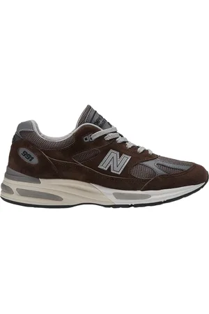 New Balance Sneakers, male, , 8 1/2 UK, Leather Trainers 991V2 Style