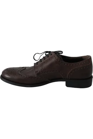 Dolce & Gabbana Business Shoes, male, , 10 1/2 UK, Elegant Derby Brogues in Leather