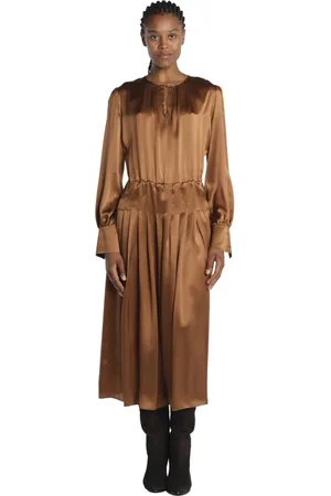 Crida Milano Silk Long-Sleeved Dress