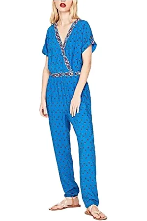 Pepe Jeans Printed Jumpsuit with Short Sleeves