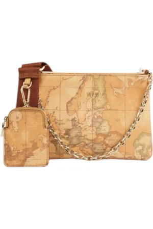 ALVIERO MARTINI 1A CLASSE Clutches, female, , ONE SIZE, Classic and White Geo Print Crossbody Bag with Detachable Pouches