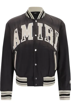 AMIRI Bomber Jackets, male, , M, Faded Coats with Appliqué Logo
