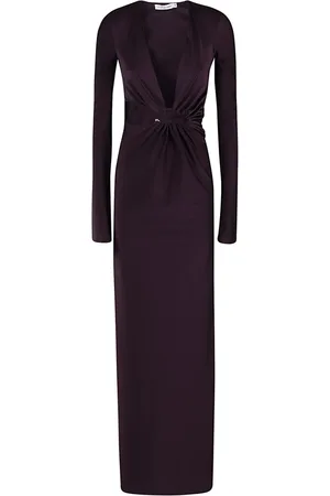 AMEN Maxi Dresses, female, , XS, Lycra Dress with Piercing Detail