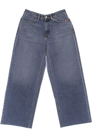 AMISH Wide Jeans, female, , W27, High Waist Stone Washed Jeans