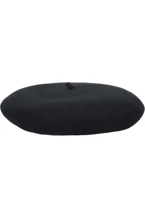 Borsalino Hats, unisex, , ONE SIZE, Wool Beret with Gold Logo